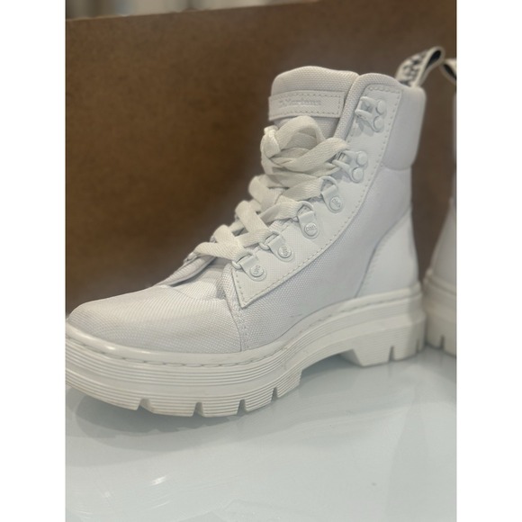 Doc Dr. Martens Combs W Women's Poly White Casual Combat Boots Size 7 AW004 - Picture 6 of 15